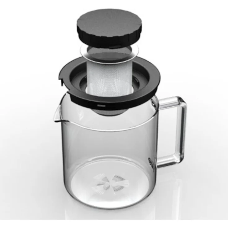 BOHEMIA CRISTAL Teekanne mit Metallsieb und Kunststoffdeckel 1,3 l – Bild 4