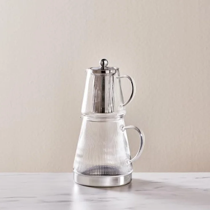 Karaca Teekanne Karaca Keops XL Borosilikat Glas-Teekannen-Set, 3L, Transparent, 3 l, (2-St) – Bild 8