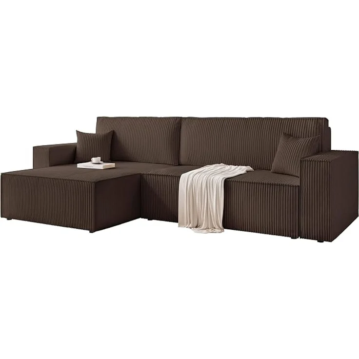Multifunktionales XL-Ecksofa mit integriertem Stauraum und Schlaffunktion – Bild 4