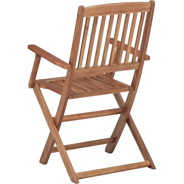 vidaXL Klappbare Gartenstühle 6 Stk. mit Kissen Massivholz Akazie 3074962 – Bild 6