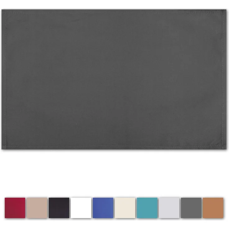 4er Set Tischsets Platzset Tischuntersetzer Platzdeckchen Tischdeko Tischmatte Essensunterlage Maße 30x45 cm, Farbe: anthrazit - dunkelgrau – Bild 5