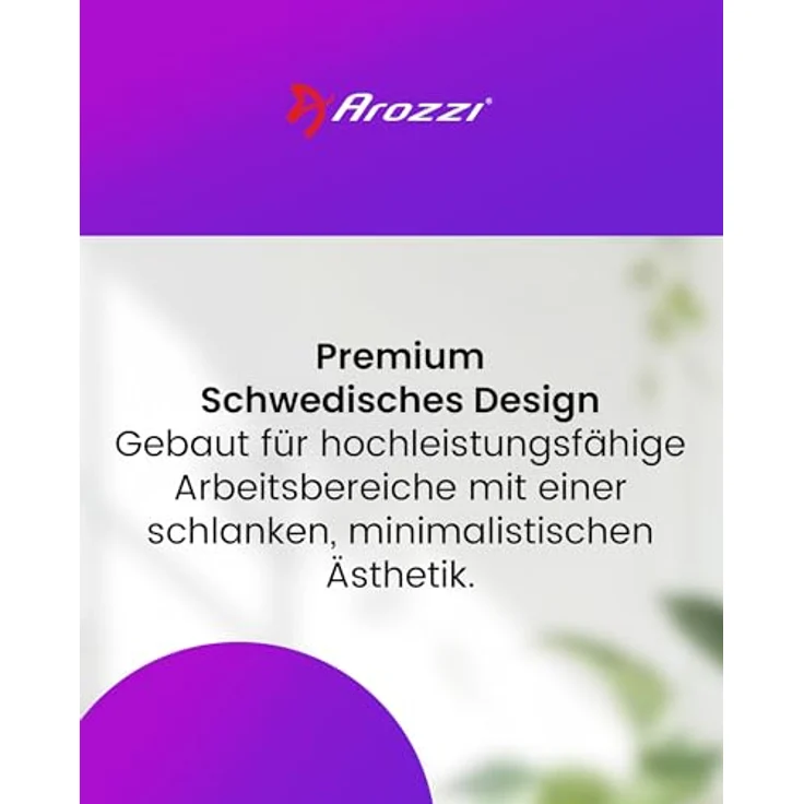 Arozzi Arena Desk Riser Large - White Monitorerhöhung mit ergonomischem Design, 111 cm, 15 cm Höhe – Bild 9