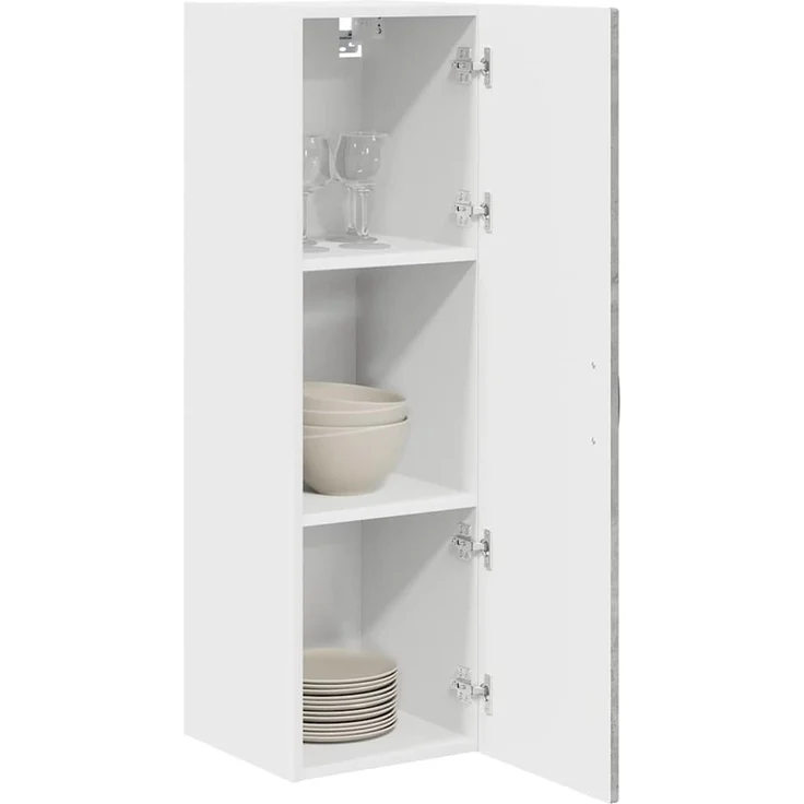 vidaXL Wandschrank PORTO Betongrau 30 x 31 x 100 cm Holzwerkstoff 885458 – Bild 3