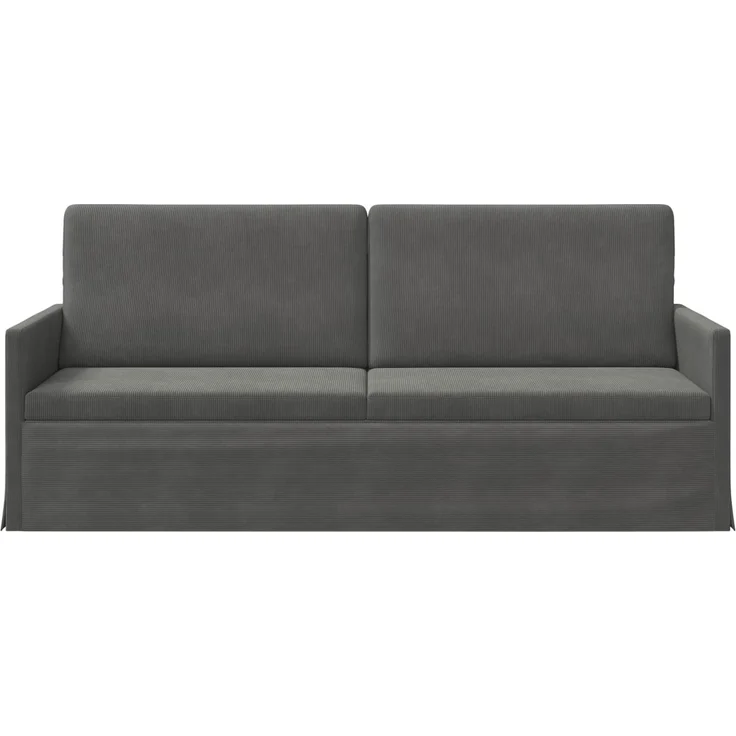 vidaXL 3-Sitzer Sofa Dunkelgrau 190 x 81 x 82 cm Cordstoff 42041134 – Bild 2