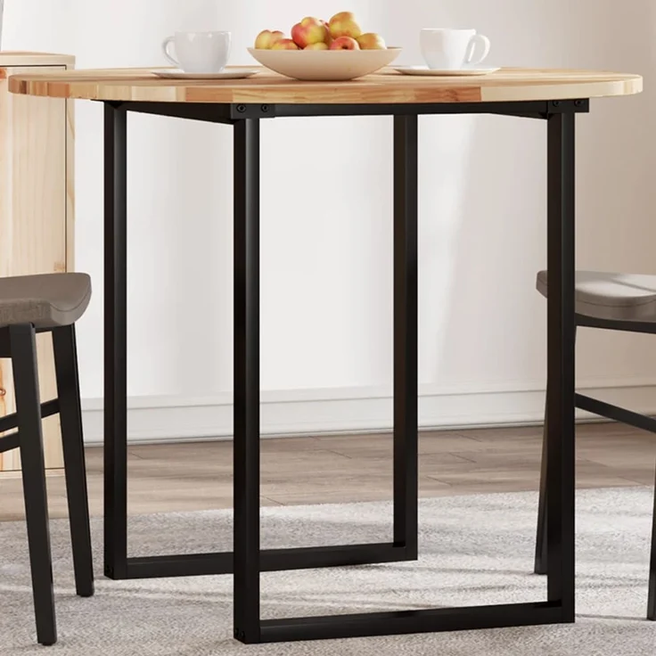vidaXL Tischplatte Rund Ø90x2 cm Massivholz Akazie 4008699 – Bild 1