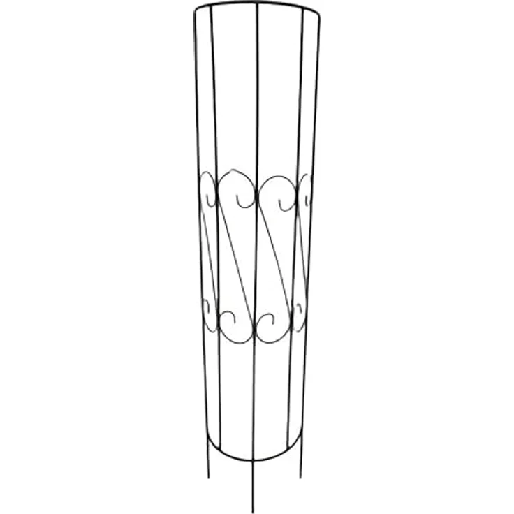 TrendLine Halbrankgitter Metall schwarz 180 cm – Bild 2