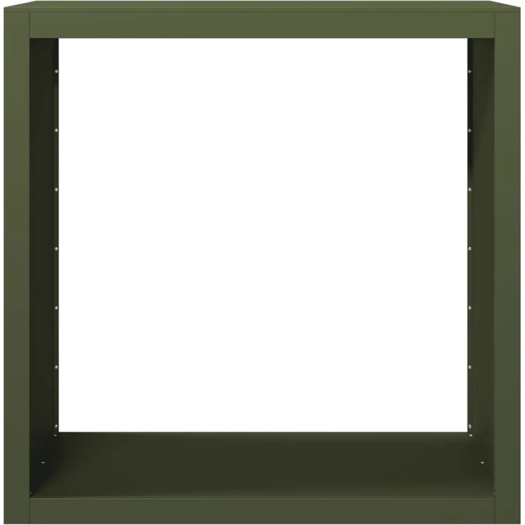 vidaXL Brennholzregal Grün 100x40x100 cm Stahl 850971 – Bild 3