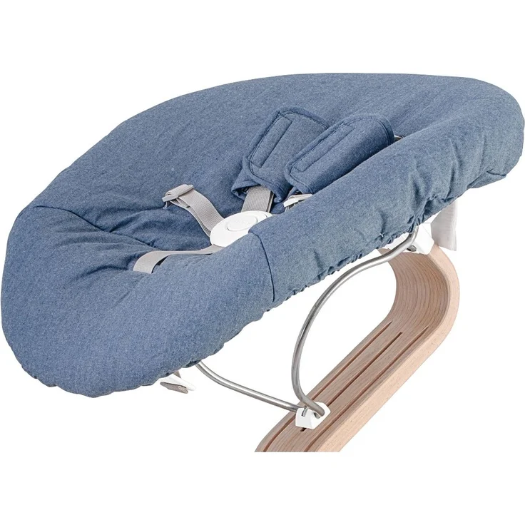 Evomove 'Nomi Baby' Matratze für Neugeborenenaufsatz, Premium Chambray