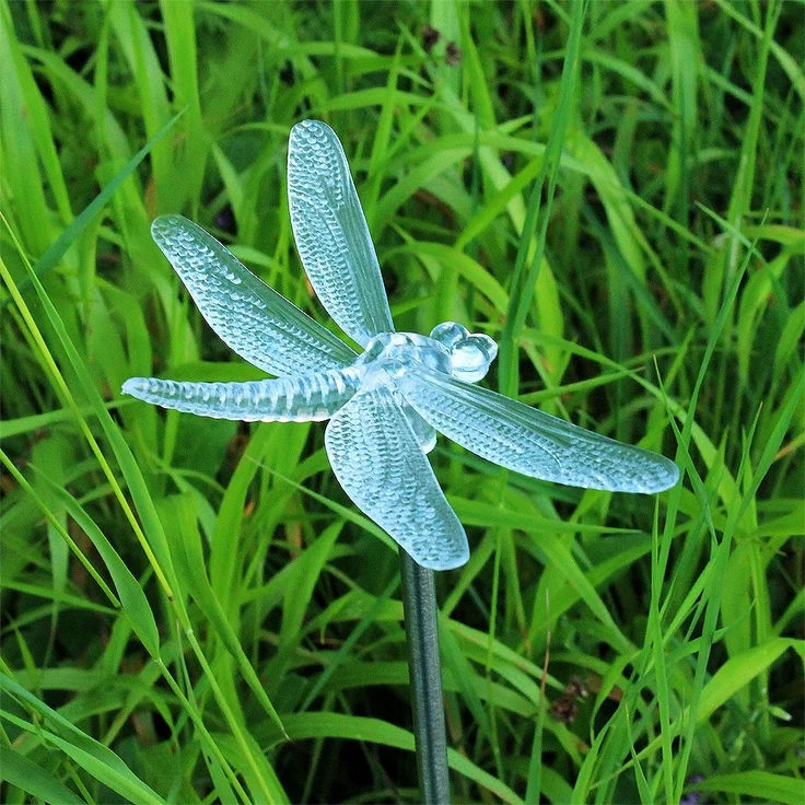 Solarlampe mit LED Leuchtmittel in Schmetterling Optik – Bild 6