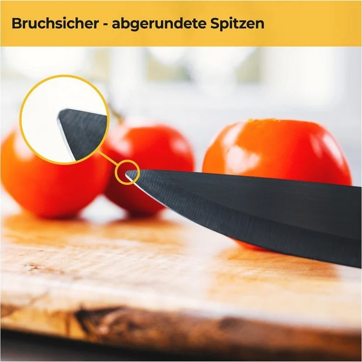 SILBERTHAL Messer-Set Keramikmesser 3er Set Schwarz (3-tlg) – Bild 2