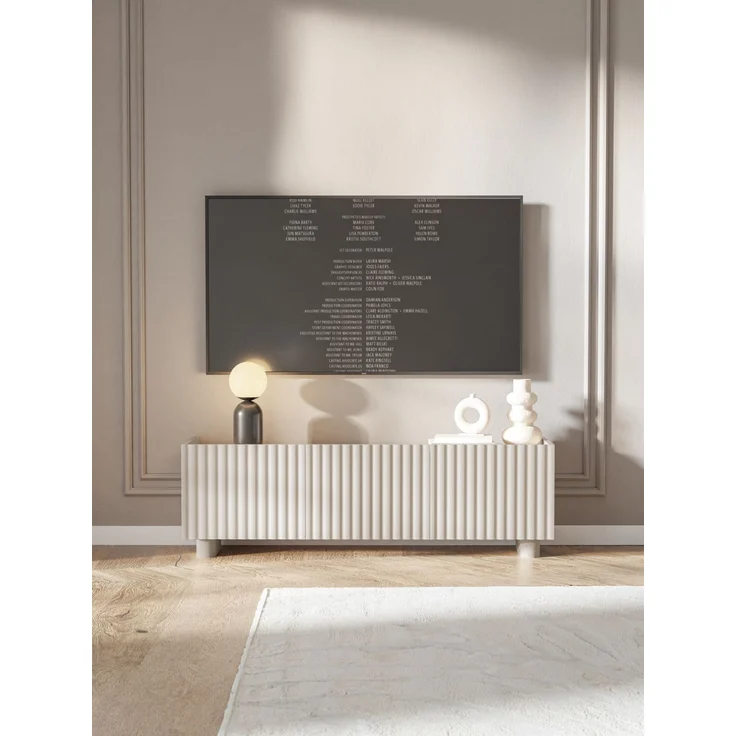 Selsey ‘Fiorra’ TV-Lowboard 3-türig, Greige ca. 49 x 144 x 38 cm – Bild 3