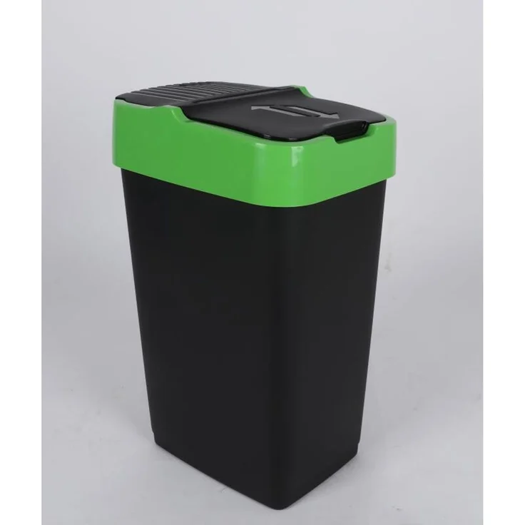 6x Abfalleimer Schwing Klappdeckel 35L Müll Küche Box Behälter Korb Trenner – Bild 2