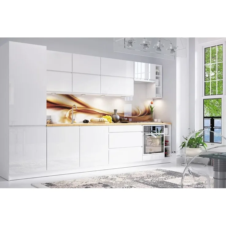 ROYAL24_MARKT Küchenzeile K40-G340 - Velmora - Modernes Design mit außergewöhnlichem Komfort, (Komplett Set), Top Qualität - Modernes Design - Feinste Materialien.