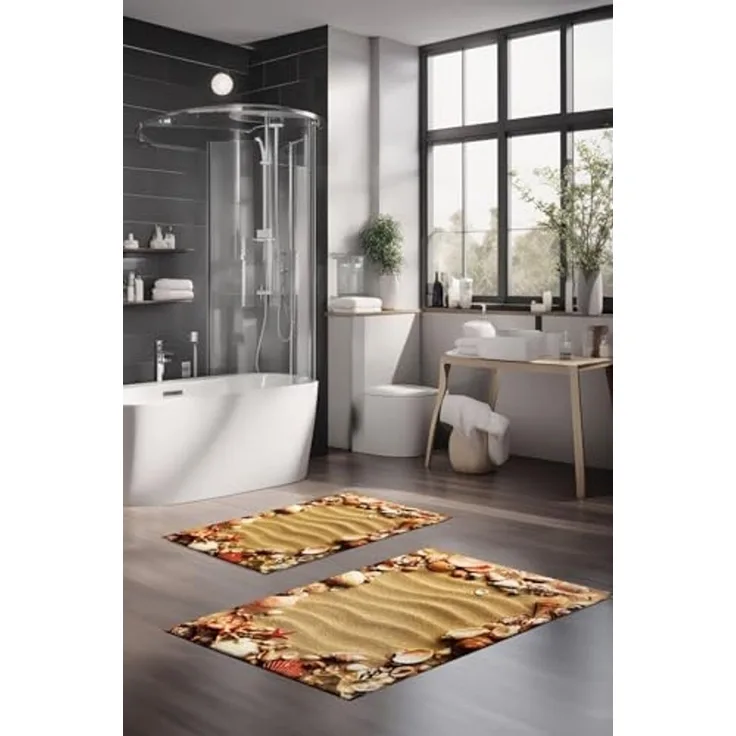 Mijolnir 'CT-5241' Badematten-Set (2-teilig), Mehrfarbig