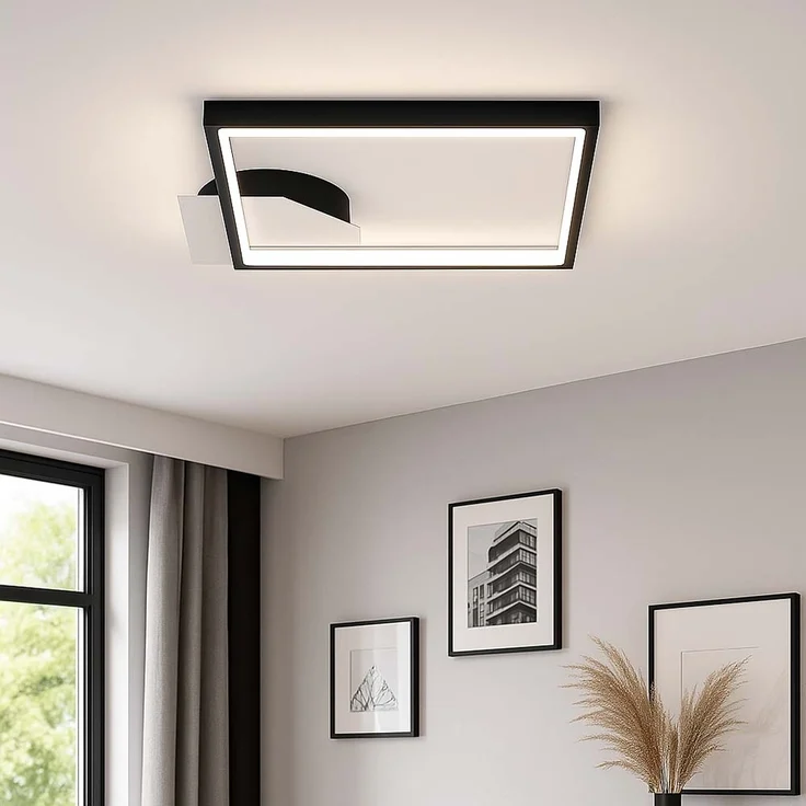 LED Deckenleuchte, Metall, schwarz, L 29 cm – Bild 3