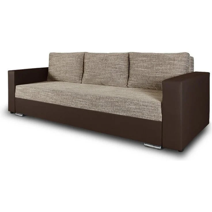 Sofnet Schlafsofa 'Bird' mit Bettkasten, Spanplatte Braun/Beige, 233 x 87 x 82 cm – Bild 4