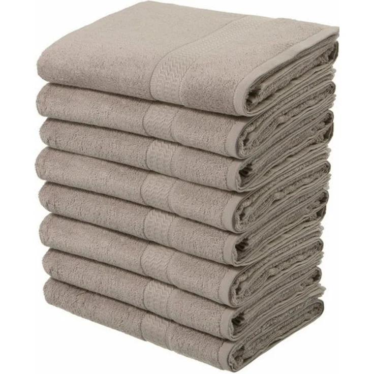 OTTO home Handtücher Juna, als Set und Serie erhältlich, 8 Handtücher, 50x100cm, Walkfrottier (8-St), 8-tlg. Handtuch-Set, 100% Baumwolle, mit Bordüre, Uni-Farben, weich – Bild 4