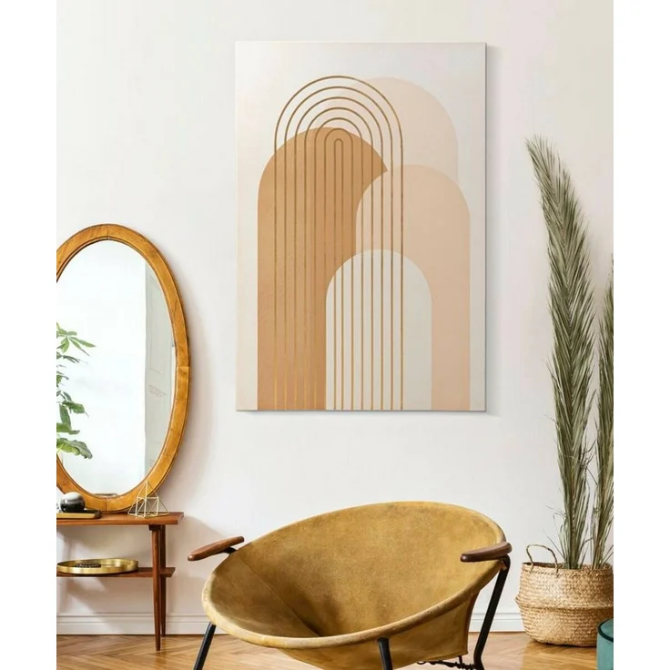 Dmora Gemälde Proto, Wandgemälde, Ornamentales Paneel, Dekoratives Zubehör, 80x3 h120 cm, Bunt – Bild 2