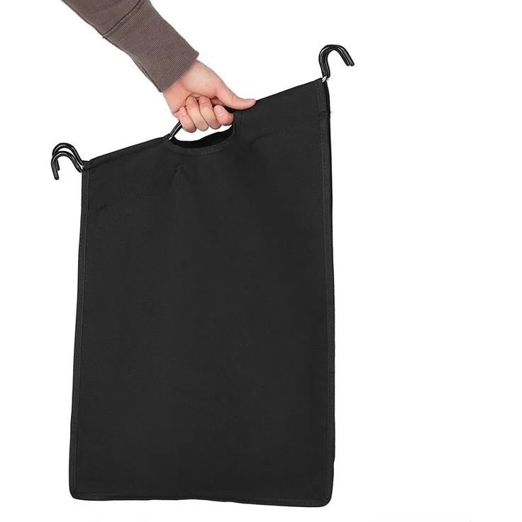 Songmics Wäschesammler auf Rollen mit 4 Fächern, Polyester Grau, 4x35 L / 87,5 x 38,5 x 67/81 cm – Bild 7