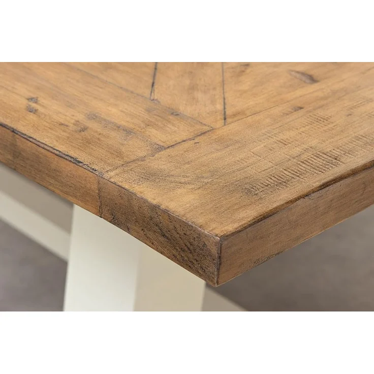 riess-ambiente Esstisch HAMPTONS 200cm hellbraun/creme - Pinienholz, 8 Sitzplätze, rechteckig (Einzelartikel, 1-St), Massivholz-Esstisch - ideal für Landhaus-Küchen, Wohn- und Esszimmer – Bild 6