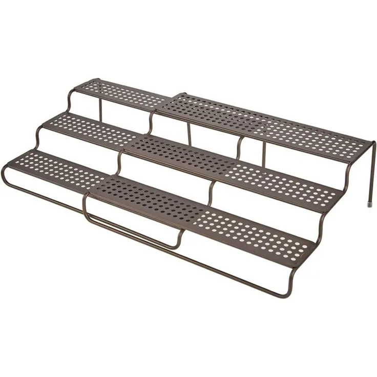 mDesign Gewürzregal Regal Küchenschrank Organizer Aufbewahrung Metall Bronze