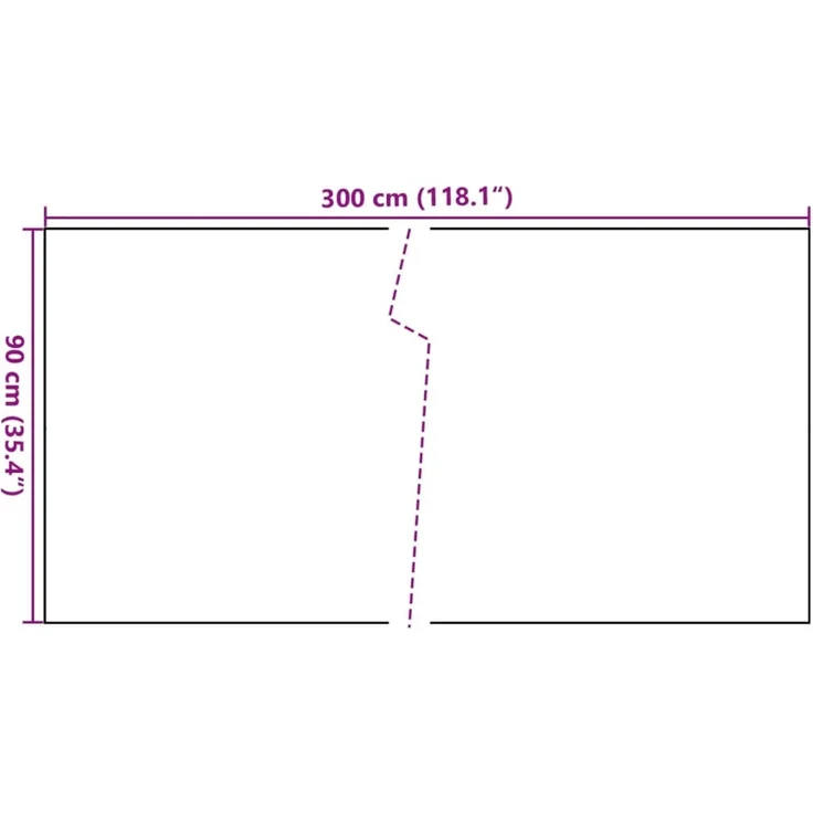 vidaXL Balkon-Sichtschutz Schwarz 300x90 cm Poly Rattan 156296 – Bild 8