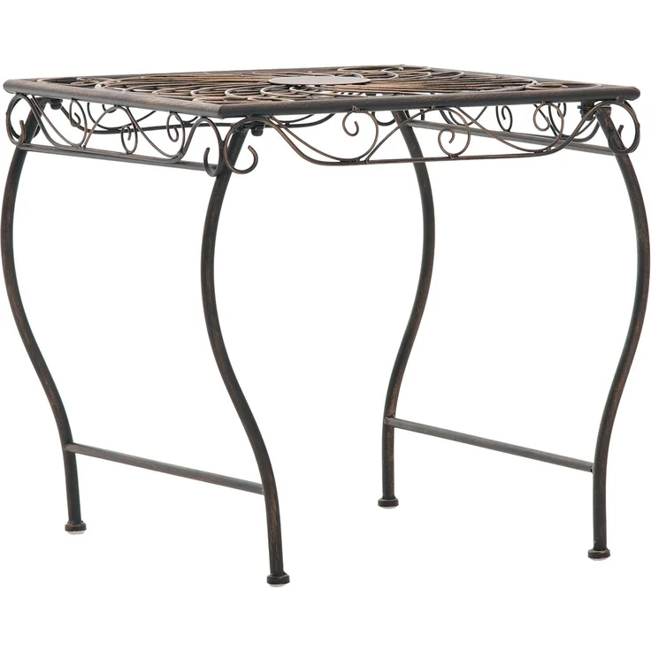 CLP Gartentisch Zarina, wasserabweisend, nostalgischer Beistelltisch im Jugendstil, bronze – Bild 4