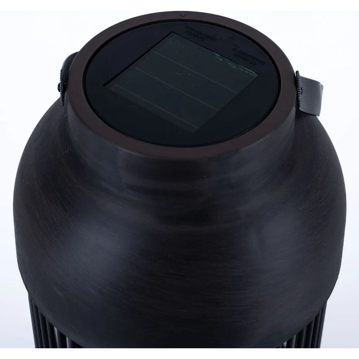 LED Solar Tischleuchte, Kerze, Laterne, IP44, H 33 cm – Bild 6