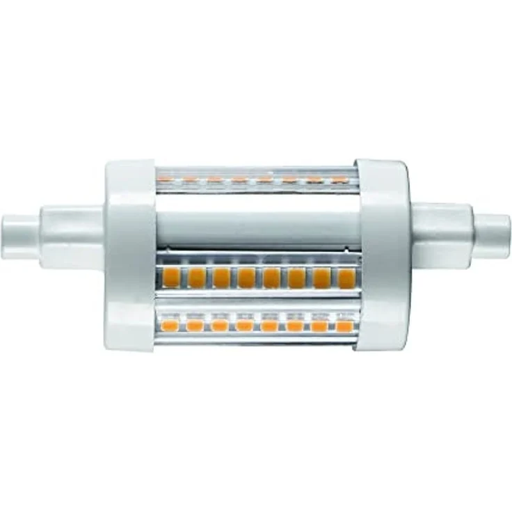 SLV QT DE12 R7S 78mm, LED Leuchtmittel transparent 9W 3000K CRI90 330° - LED Lampen Sockel R7s – Bild 1