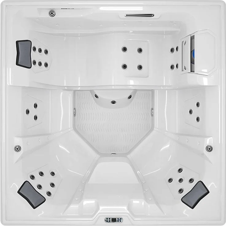 HOME DELUXE Outdoor Whirlpool STREAM BIG PURE - 207 x 207 cm für 5 Personen – Bild 10