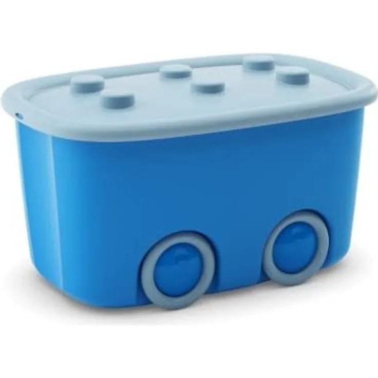 Kis Alto L Aufbewahrungsbox Funny Box 46 Liter in hellblau-blau, Plastik, 58 x 38.5 x 32 cm
