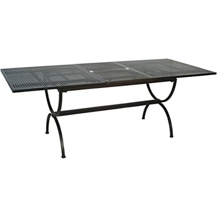 Romeo Ausziehtisch 165/215x100cm Eisengestell marone