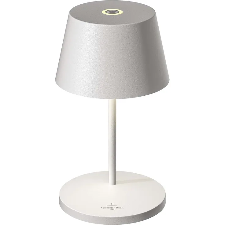 Villeroy & Boch 'Seoul 2.0' Tischleuchte, LED mit Akku & Ladestation, weiß