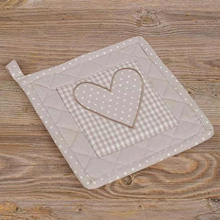 matches21 HOME & HOBBY Topflappen Topflappen Landhaus Premium Punkte Herz Karo 20x20 cm, (1-tlg) – Bild 2