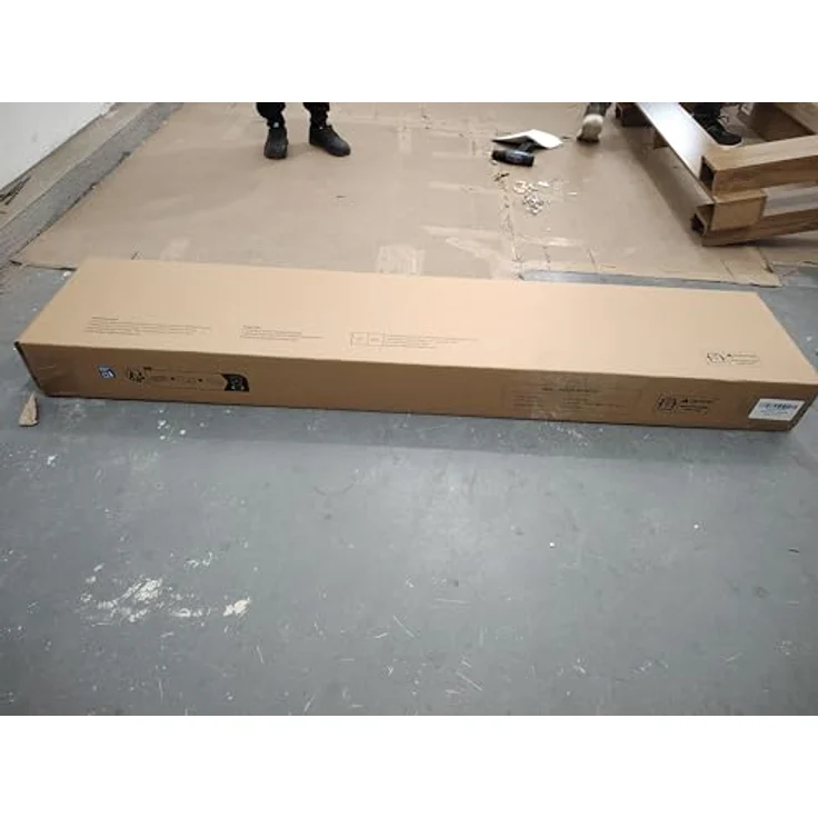 LITTLE TREE 63-Zoll-Konsolentisch im Landhausstil, 2-stufiger Sofatisch aus Holz für hinter die Couch, schmaler, Langer Eingangstisch für Wohnzimmer, Eingangsbereich, Flur (Natur) – Bild 10