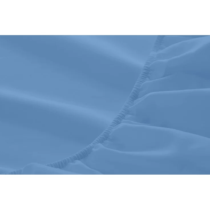 Degrees Home - Collection - Spannbettlaken – 100% Polyester, Hochwertige Mikrofaser, Rundum-Gummizug, Atmungsaktiv & Pflegeleicht, Oeko-Tex Standard 100-150 x 190 x 33- Blau – Bild 5