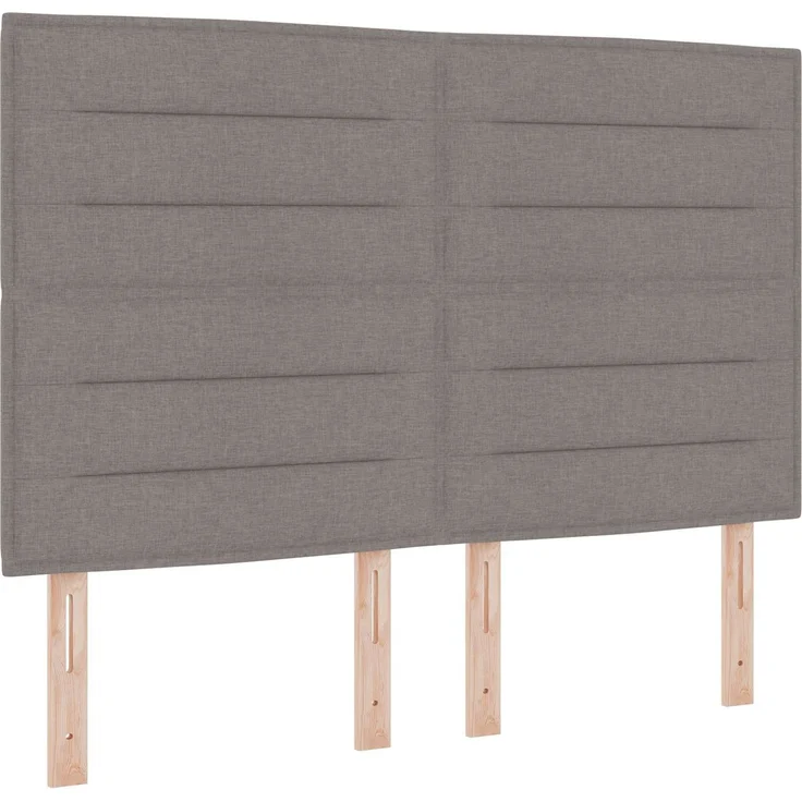 vidaXL Ottoman Bett mit Matratze mit Kopfteil Taupe 140 x 200 cm Stoff 3457415 – Bild 4