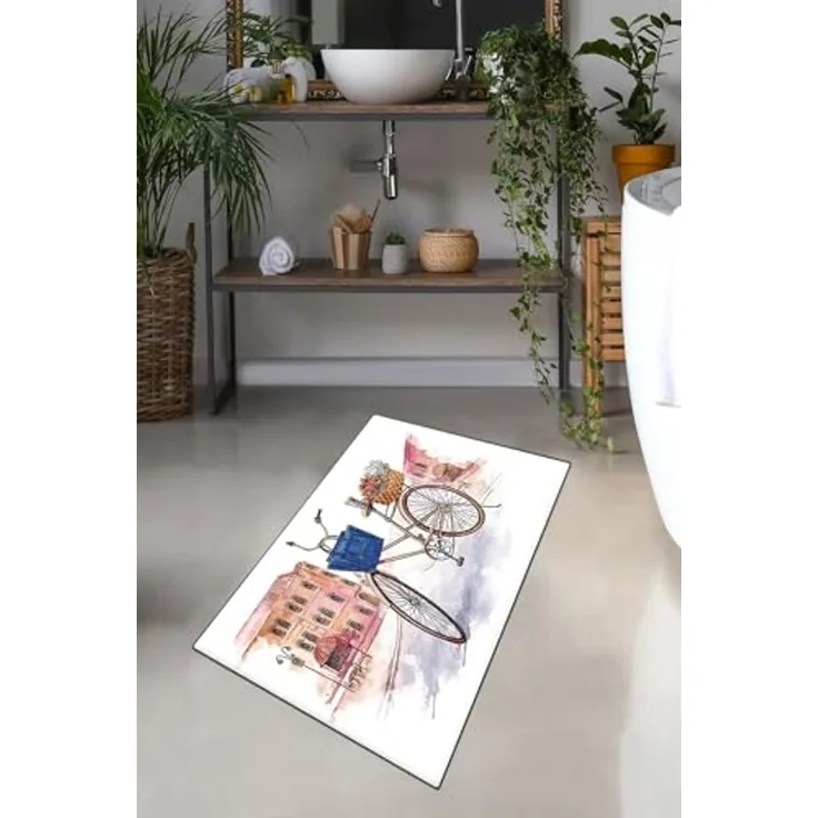 Mijolnir 'Dance Street' Badematte, Mehrfarbig, 70 x 120 cm