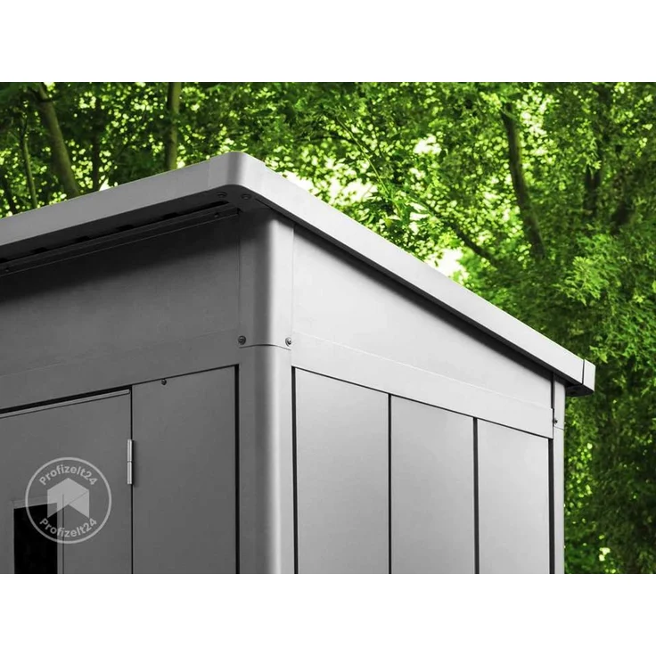 GFP PrimeyardGerätehaus Metall Gartenhaus 228x180x231 cm Geräteschuppen Pultdach anthrazit – Bild 5