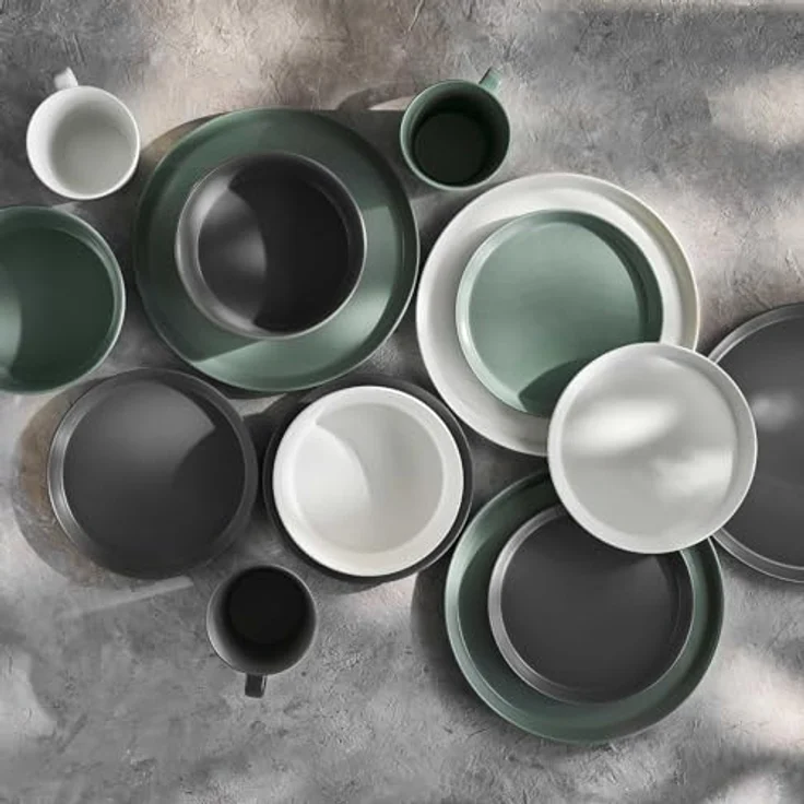 Springlane Geschirr-Set Sweet Scandi, Keramik, in verschiedenen Ausführungen und Sets, 2 Personen, Keramik, 2er-Set Teller Ø 27cm, spülmaschinen-, backofen- & mikrowellengeeignet – Bild 6