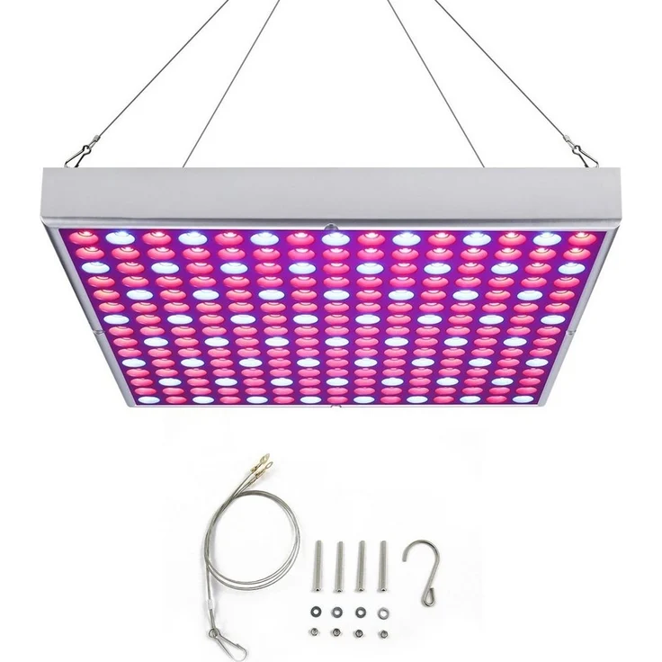 Clanmacy Pflanzenlampe LED Pflanzenlampe 15W Grow Lampe Vollspektrum 225 LEDs Pflanzenlicht – Bild 1