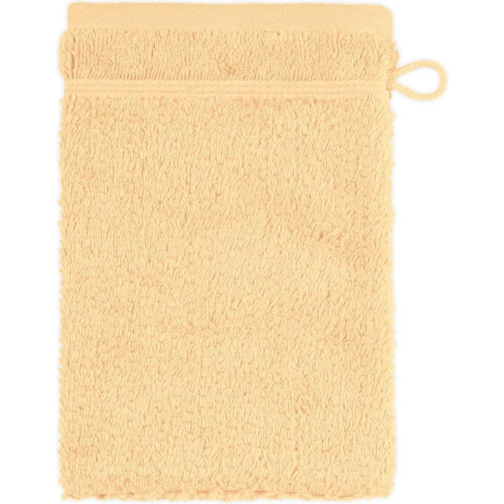 frottana Pearl Waschhandschuh 15x20 cm aus 100% Baumwolle, maize