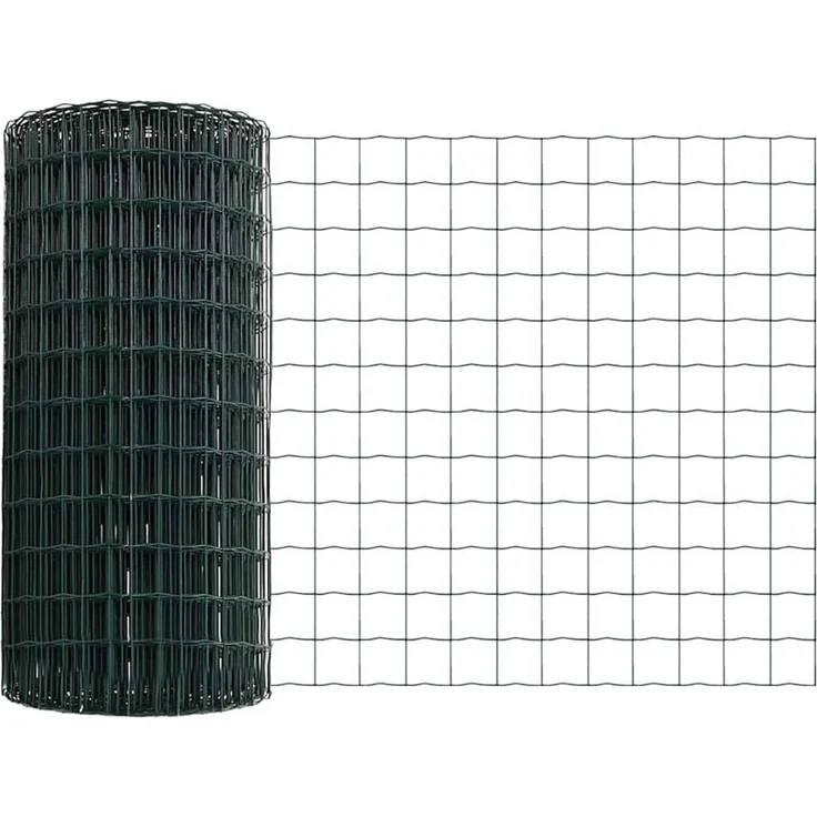 vidaXL Zaun mit Pfosten Grün 3335964 – Bild 5