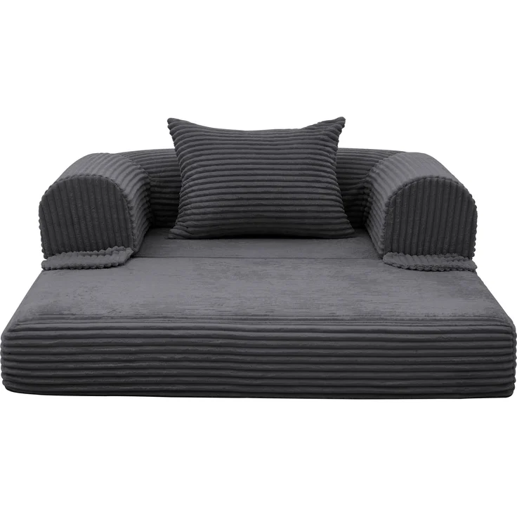 ZUBALIYA SchlafSofa mit Cordbezug, mit Schaumstoffpolsterung, ohne aufwendige Montage, für Wohnzimmer und Apartments – Bild 12