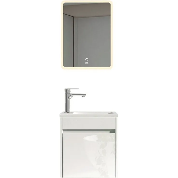 HOME DELUXE Badmöbel Komplettset BORKUM – Weiß