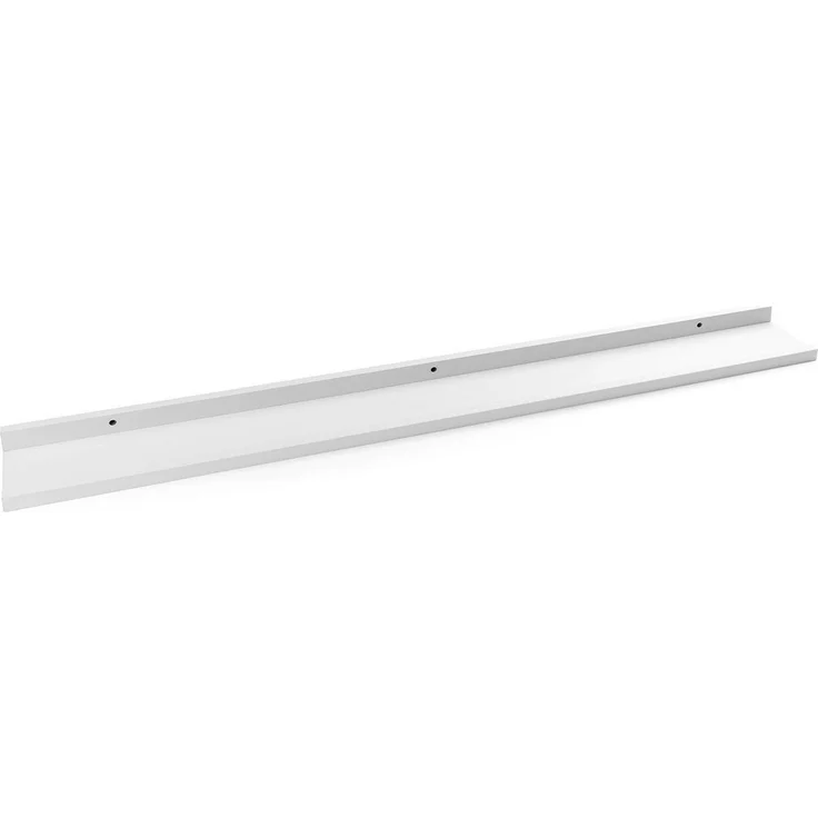 Home4You Wandregal Bilderleiste, Weiß Matt, PVC, MDF, B 80 x H 10 x T 4 cm – Bild 1