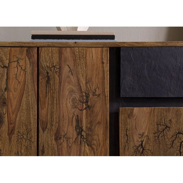 Sideboard Sheesham 185x40x77 natur unbehandelt LICHTENBERG #116 – Bild 7
