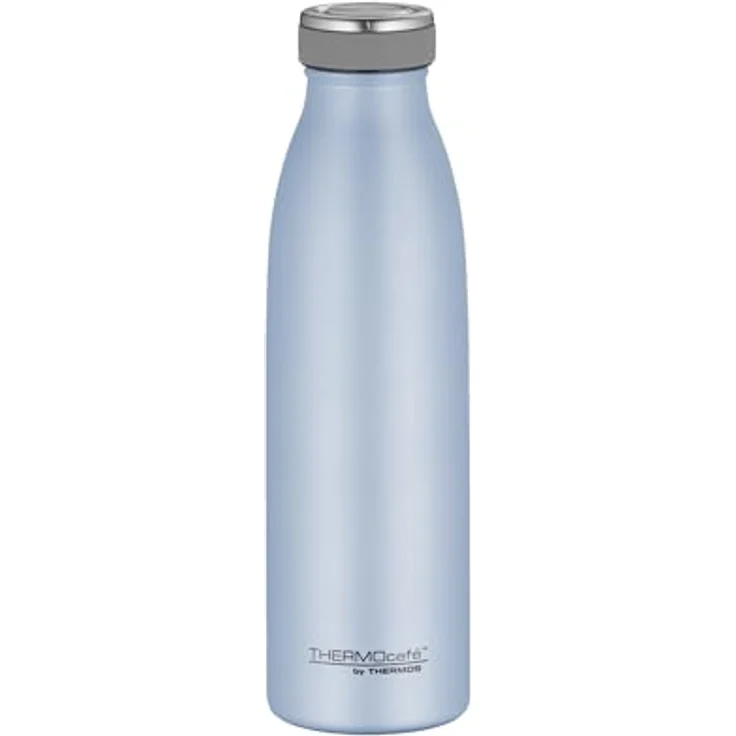 THERMOcafé by THERMOS TC BOTTLE pastell blau matt 0,50l, Edelstahl Isolierflasche kohlensäurefest, 12h heiß 24h kalt, Auslaufsicher, für Schule, Unterwegs & Büro, Pastel Water Mat – Bild 2