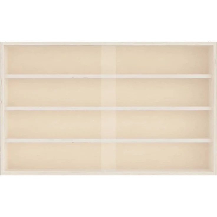vidaXL Sammlervitrine aus Holz mit Türen 60 x 8,5 x 37 cm 4017386 – Bild 4