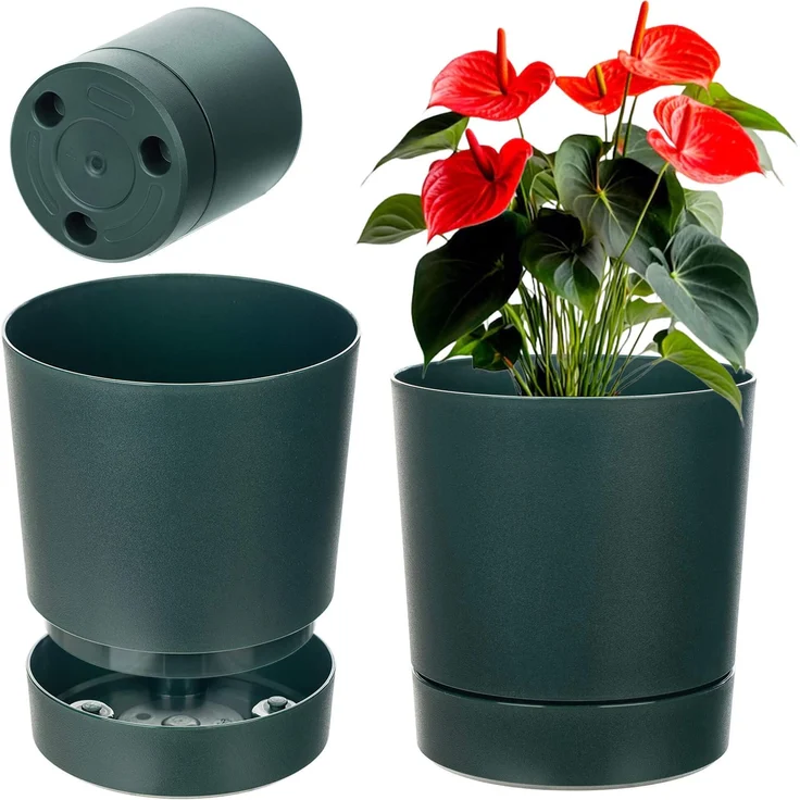 KADAX Topf mit Untersetzer Aura 350 Avocado – Bild 2